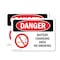 Signmission Battery Charging Area No Smoking Danger Sign, Plastic, 10in W x 7in L, 2PK OS-2PACK-DS-P-710-L-1040 - alternate 1
